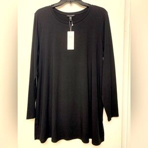 Eileen Fisher black tunic, newer worn, NWT. Size L, fantastic with leggings. 😀